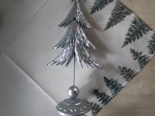 Tannenbaum Metall silber Neu