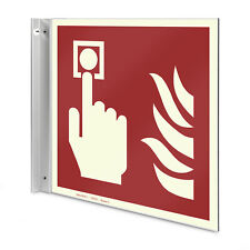 Brandmelder-/Druckknopfmelder-Schild – Brandschutzzeichen zur Wandbefestigung