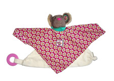 WIE NEU * Sterntaler MAUS MABEL lila grün Schmusetuch Schnuffeltuch Kuscheltuch