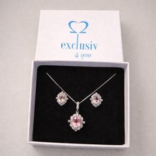 Schmuckset rosa Morganit