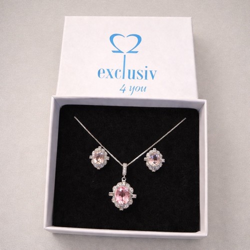 Schmuckset rosa morganit - schmuckset,