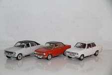 1/43 Konvolut aus 3 OPEL Modellautos Kadett B / A Coupe / A Olympia ohne OVP