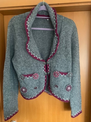 Trachten strickjacke l - gr,