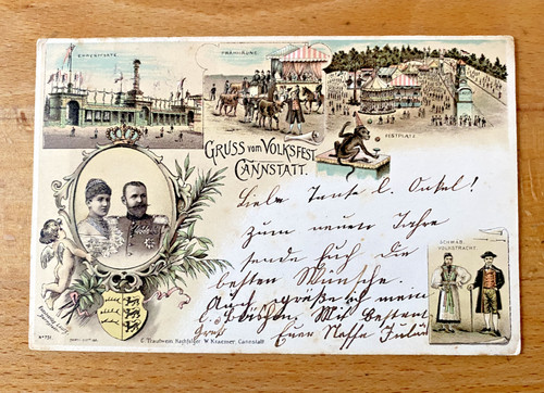Litho postkarte gruss vom - litho-postkarte,