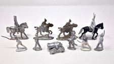 Sammlung Figuren Soldaten Reiter Zinn Zinnfiguren Rohware Armee Kanone