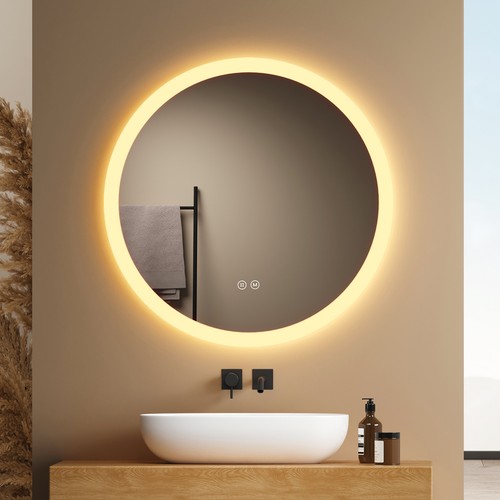 Emke led badspiegel - led, rund