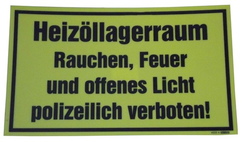 Heizöllagerraum rauchen feuer - rauchen,