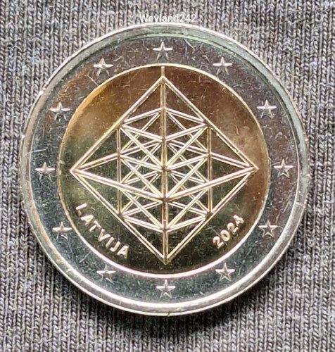 Euro lettland gedenkmünze - 2,