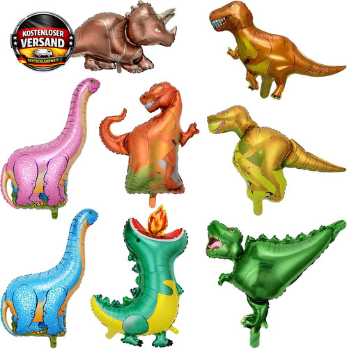Folienballon dino set stück - folienballon,