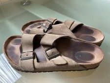 Birkenstock Arizona Sandalen Unisex Leder hellbraun Gr. 42 normale Weite