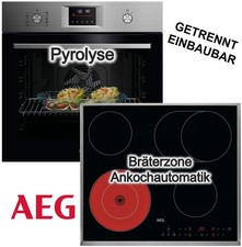 AEG Herdset Pyrolyse Edelstahl