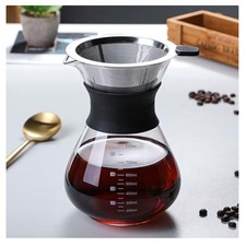 Pour Over Kaffeekanne Glas 800