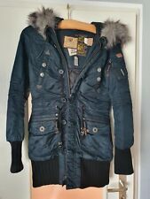 Khujo Damenmantel "Claire" Gr.M / Blau / mit Kapuze / sehr guter Zustand