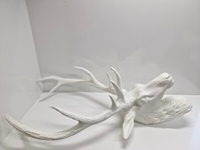 Deko Figur Elchkopf weiß