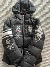 BOGNER Skijacke Kinder Gr. 152- 158 Schwarz mit Kapuze Wie Neu Top Zustand