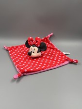 Disney Nicotoy Minnie Maus Mouse Simba Schmusetuch rot pink Baby gepunktet 30 cm