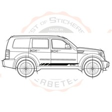 2x Dodge Nitro Tür Aufkleber