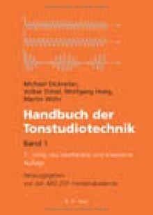 Handbuch der tonstudiotechnik - handbuch,