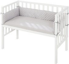 Roba Beistellbett 2in1 Style grau – Höhenverstellbares Babybett - Akzeptabel