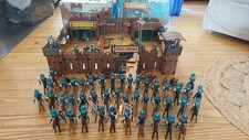 Riesiges Playmobil Set 3420 Fort Union Vintage 1974 + viele Nordstaatler+Pferde