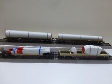 Klein Modellbahn HO 4-tlg. Wagenset beladen mit einer Windkraftanlage  