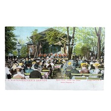 Postkarte AK Berlin Kistenmachers Garten Biergarten Restaurant Hinter den Zelten