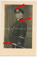 141951: Portraitfoto Kriegsmarine Sonderführer (Z), Kragenabzeichen Anker, Dolch