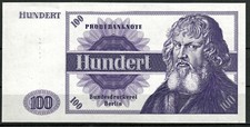Sample banknote one hundred