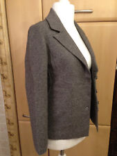 Amina Rubinacci Napoli"Made in Italy. Damen Blazer Gr.D38.Grau.Ungefüttert.Wolle