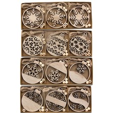 12 teile Set hölzerne