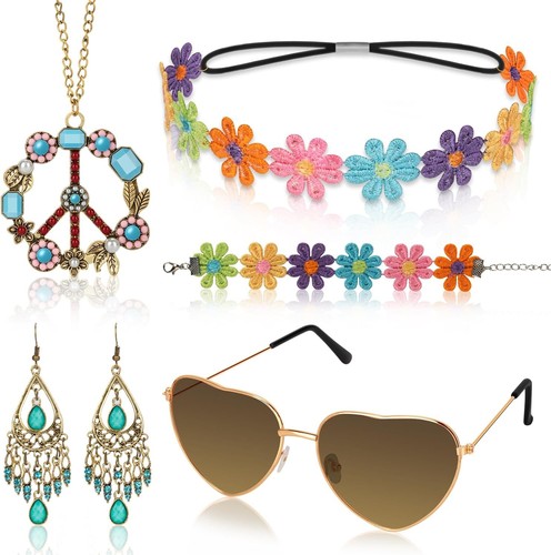 Hippie damen kostüm - hippie,