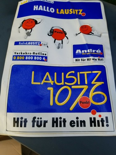 Vintage sticker radio lausitz - sticker,