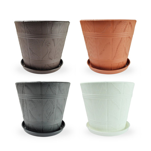 Blumentopf mit untersetzer - blumentopf,