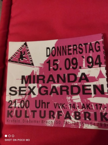 Miranda sex garden - garden, ticket