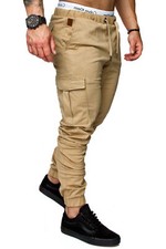 REPUBLIX Herren Cargo Jogger Jeans Chino Hose Pants Mit Stretch R0701