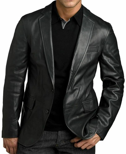 Herren schwarz echtleder - herren,