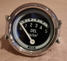 Öldruckanzeige Manometer VDO 52mm Typ: 00/54/2 von Nov.1975 Opel Oldtimer