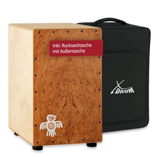 B-WARE XDrum Cajon Hard Wood Birke Korpus Percussion Trommelkiste Rucksack Bag