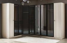 Modern Eckschrank Holz Möbel