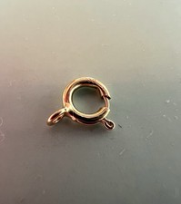 Solide 750er Federring Verschluss Gelbgold 5mm