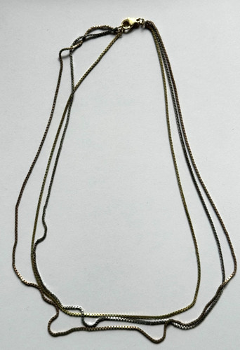 Tri color halskette - /, collier