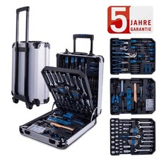 Scheppach Werkzeugkoffer WZT187 Schraubenzieher Steckschlüssel 187tlg. Trolley