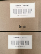 2x Ferm Living Ripple Glasses