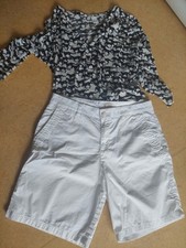 Damen Bekleidungsset Bluse Shorts Esprit H&M Gr. M Shorts Bluse 2 Teile