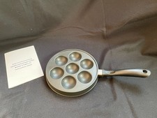 Augenpfanne Pförtchen Aebleskivir Pfanne Rund ~Ø22 cm