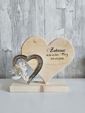 Aufsteller holzherz aus zirbe - holzherz,
