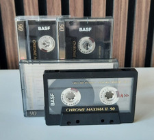 3x BASF Chrome Maxima II 90 Typ2 Audiokassetten unbeschriftet