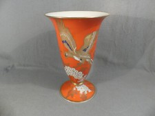 Rosenthal Vase rot mit Adler