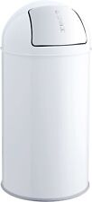 helit H2401705 - Push-Abfallbehälter „the dome“ 30 L, weiß B-Ware