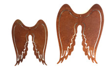 Engelsflügel Metall Rostdeko